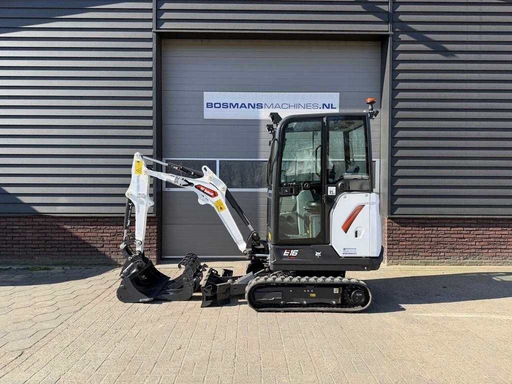 Bobcat E16 minigraver NIEUW €415 LEASE, Zakelijke goederen, Machines en Bouw | Kranen en Graafmachines, Doosan Bob, Communications.emea@doosan.com