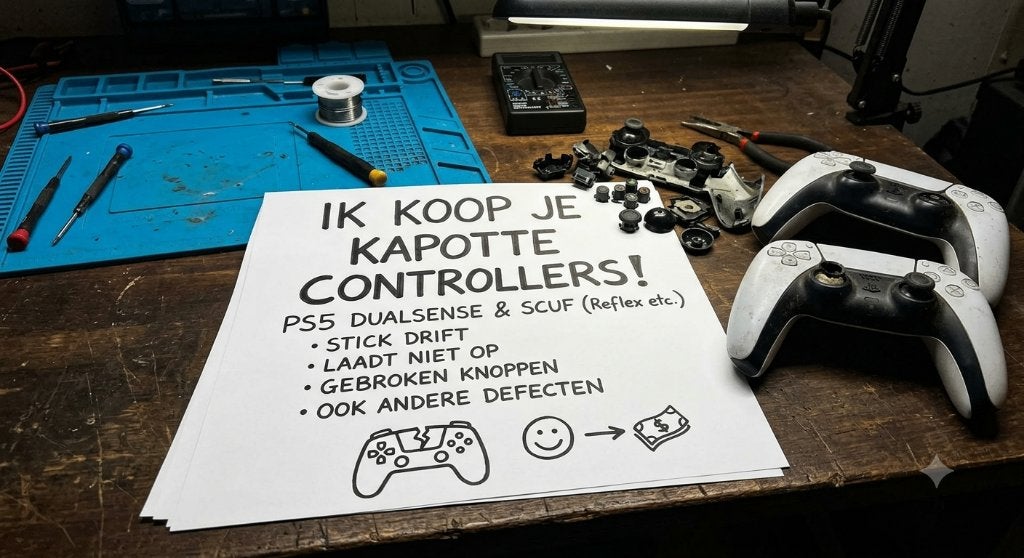 Gevraagd: Defecte PS5 / SCUF controllers, Games en Spelcomputers, Spelcomputers | Sony Consoles | Accessoires, Ophalen, Niet werkend