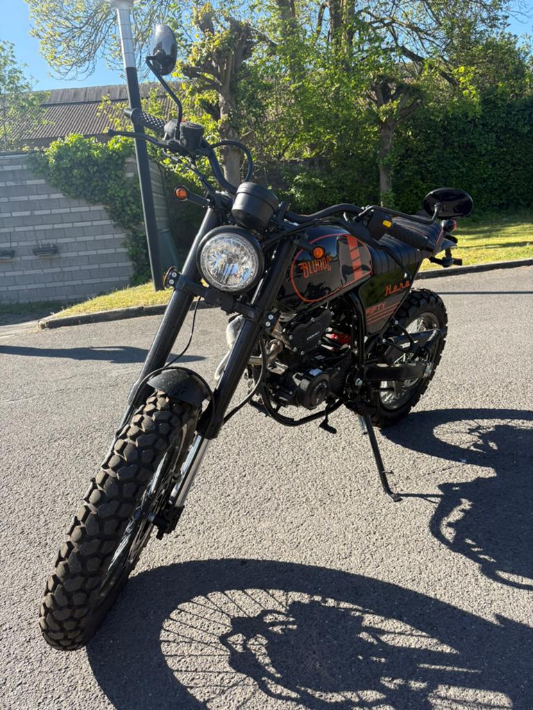 Bluroc/Bullit hero 50cc motorfiets - NIEUW - nooit gebruikt, Nieuw, 5 versnellingen, Ophalen, Overige merken