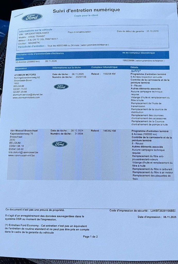 FORD TRANSIT, Argent ou Gris, Achat, Euro 6, 3 places
