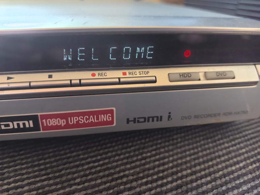 SONY RDR-HX750 DVD PLAYER & HDD, Audio, Tv en Foto, DVD spelers, Ophalen of Verzenden, Sony