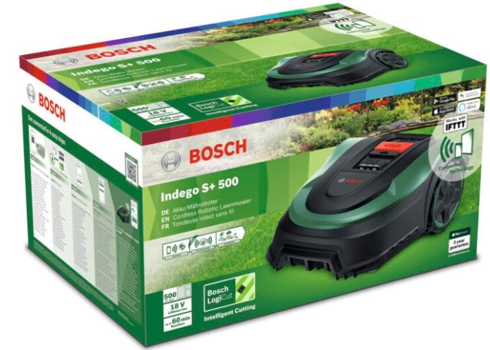 Tondeuse robot Bosch Indego S+500 NEUF dans la boîte, Neuf, BOSCH, Plus de 25 cm, Enlèvement