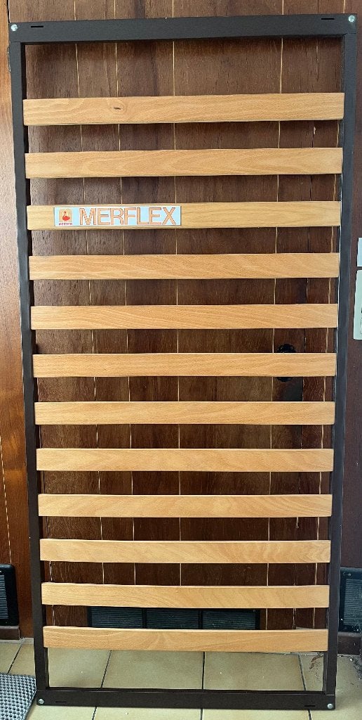 Merflex lattenbodem 90x200 cm, Huis en Inrichting, Slaapkamer | Matrassen en Bedbodems, Ophalen, 90 cm, Eenpersoons, Zo goed als nieuw