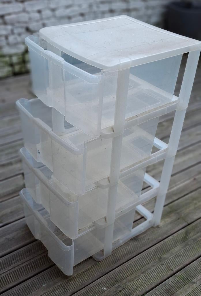 IKEA CABINET opbergtoren van hard plastic met 4 laden, Huis en Inrichting, Ophalen, Gebruikt