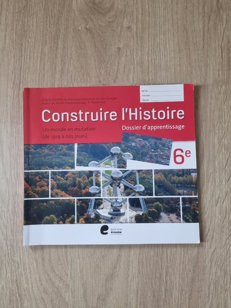 Construire l'Histoire 6e - Dossier d'apprentissage (Erasme), Livres, Histoire, Editions erasme, Comme neuf, Enlèvement