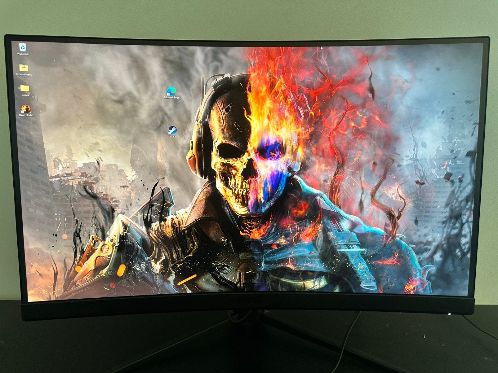 Gaming Pc+Monitor+keyboard+muis, Computers en Software, Monitoren, Ophalen, Zo goed als nieuw, Gaming