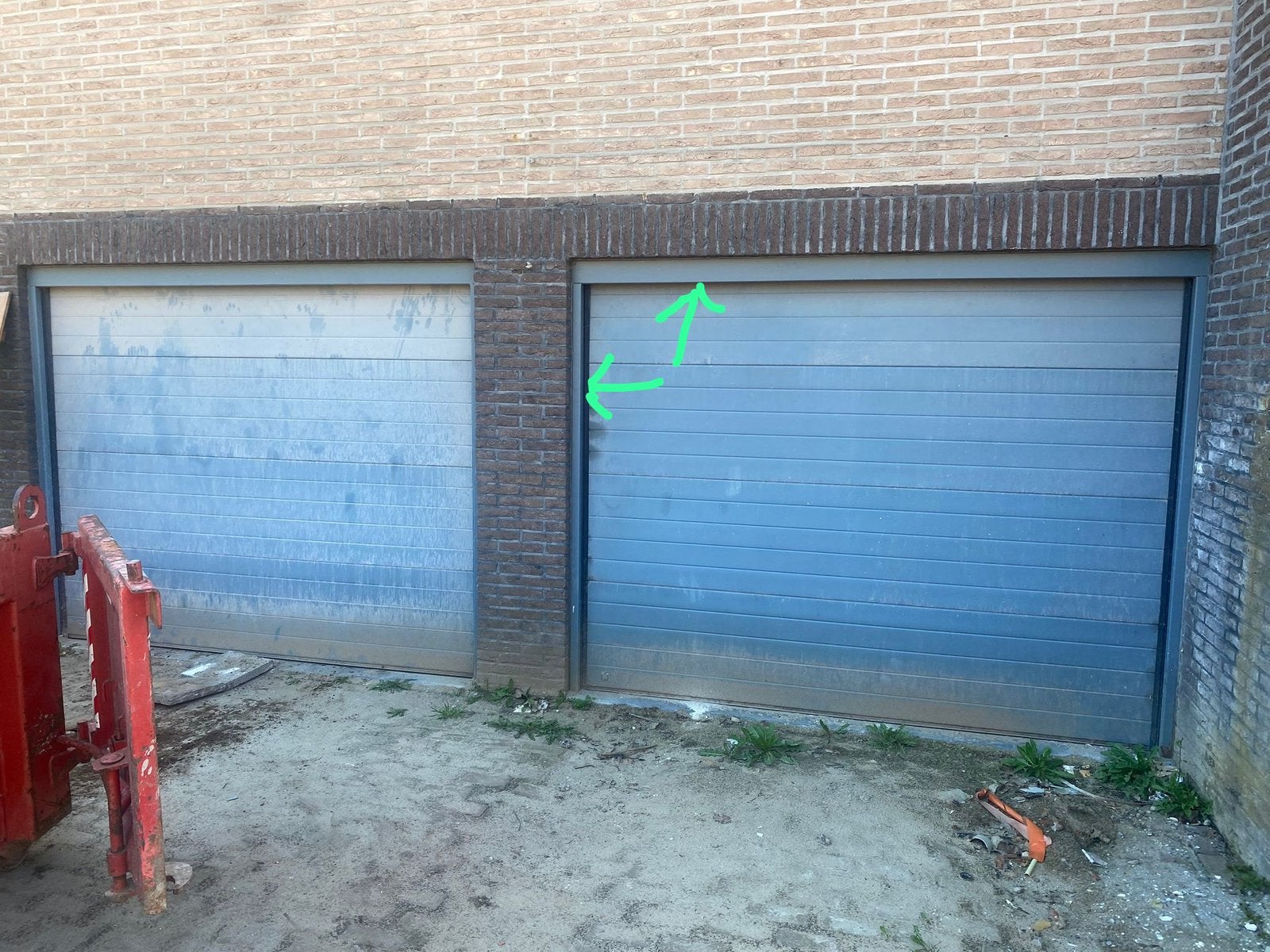 Elektrische garagepoort te koop, Tuin en Terras, Ophalen, Zo goed als nieuw