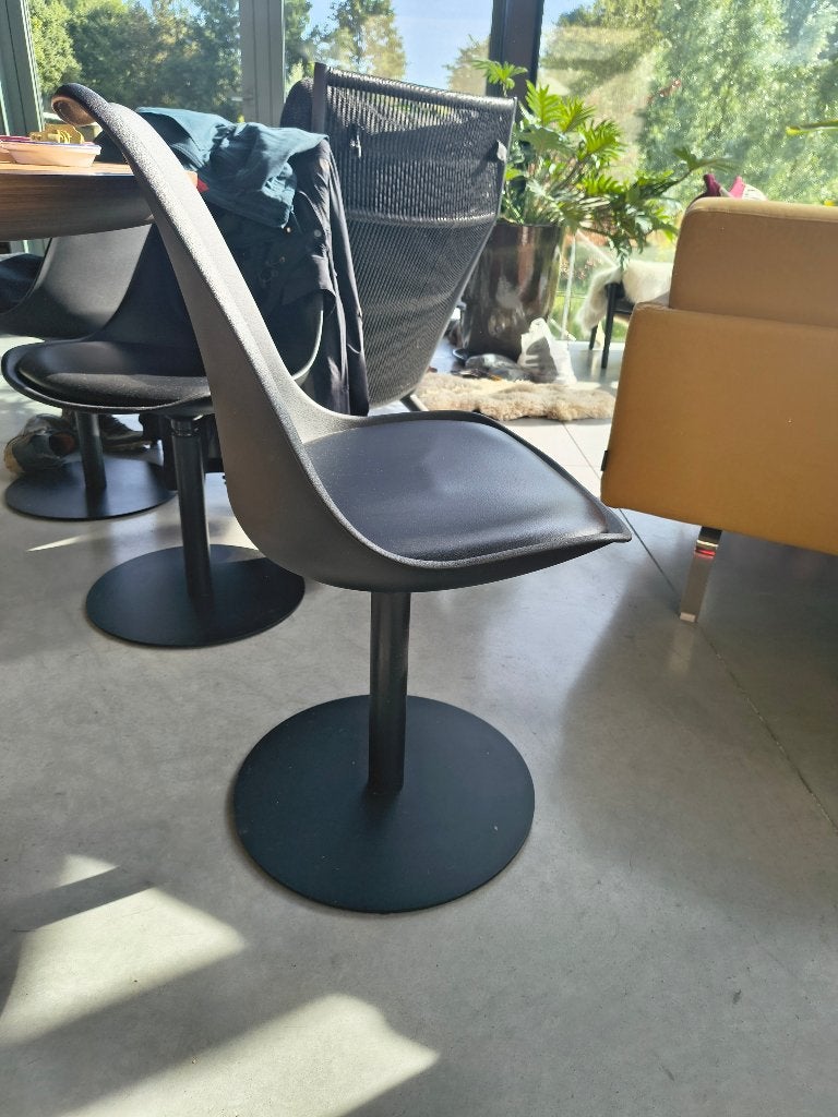 Keukenstoel, Huis en Inrichting, Stoelen, Ophalen, Kunststof, Zwart, 60s