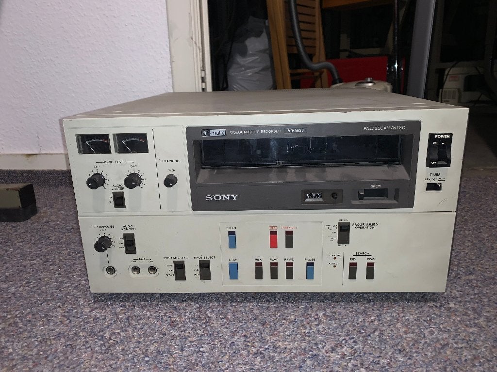 Lecteur U-MATIC SONY VO-5630, Enlèvement