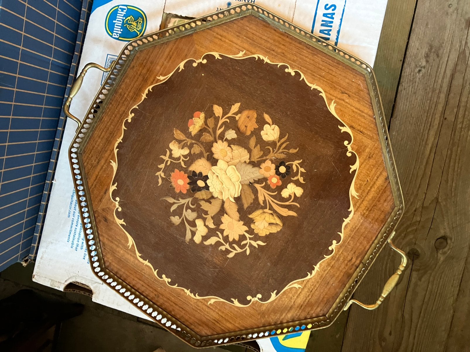 Vintage italiaans dienblad, Antiek en Kunst, Ophalen