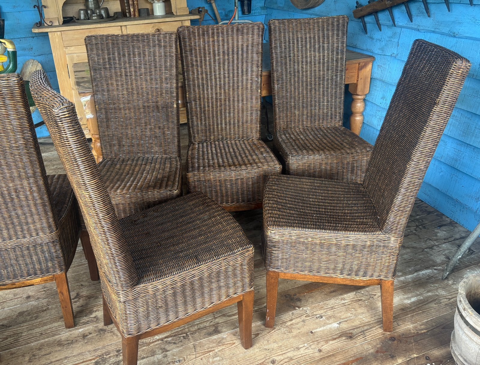 6 eetkamerstoelen, Huis en Inrichting, Stoelen, Ophalen, Gebruikt