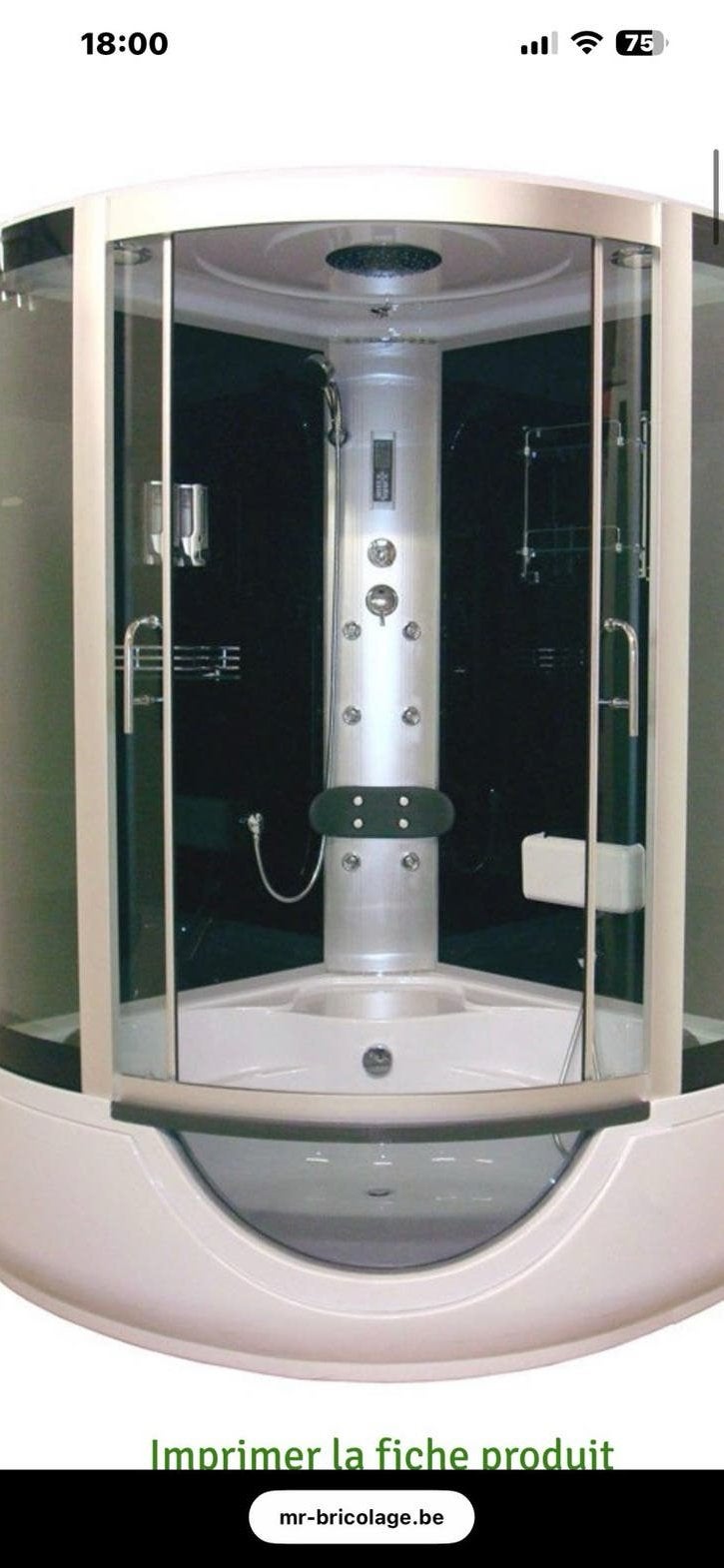 Nouvelle cabine de douche de luxe, Maison & Meubles, Salle de bain | Salle de bain complète, Neuf, Enlèvement