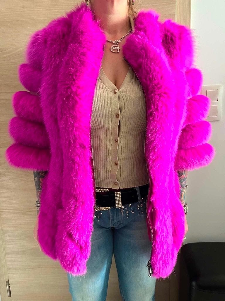 Magnifique veste fourrure, Kleding | Dames, Jassen | Winter, Ophalen, Overige kleuren, Sans marque, Maat 42/44 (L)