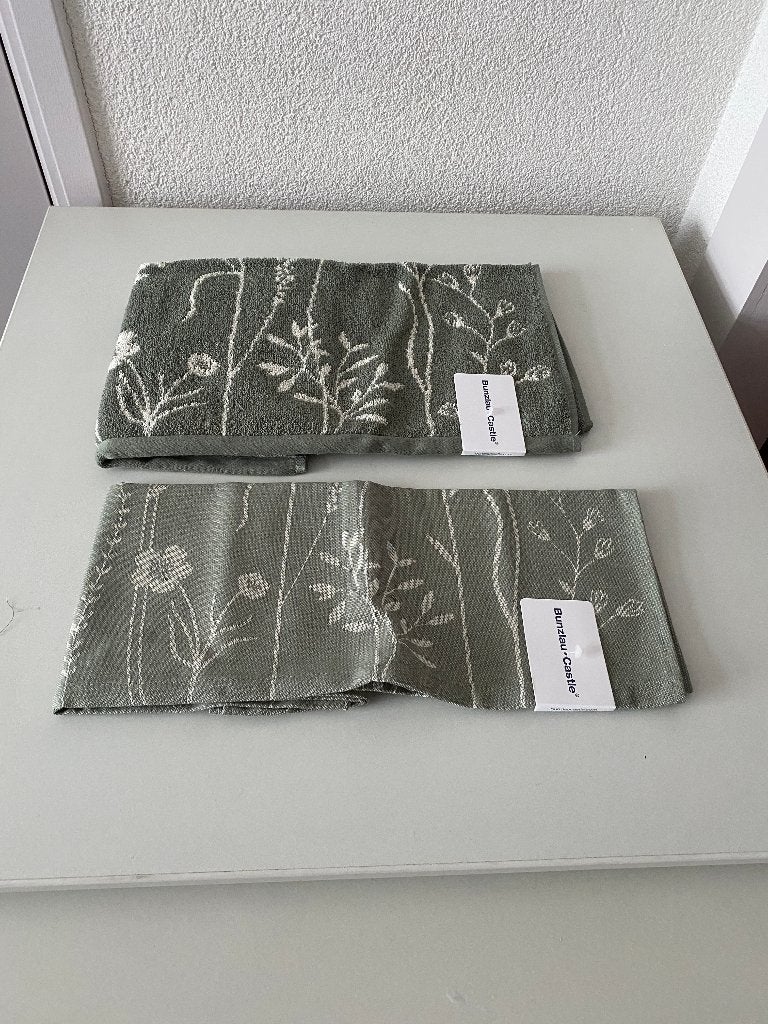 Keukentextielsets Wild Flowwers Bunzlau Castle, Katoen, Overige kleuren, Overige typen, Nieuw