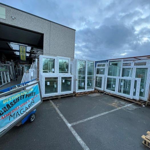 Châssis PVC sur mesure aux meilleurs prix !!!, Bricolage & Construction, Fenêtres & Moustiquaires, Enlèvement ou Envoi, Neuf, Verre