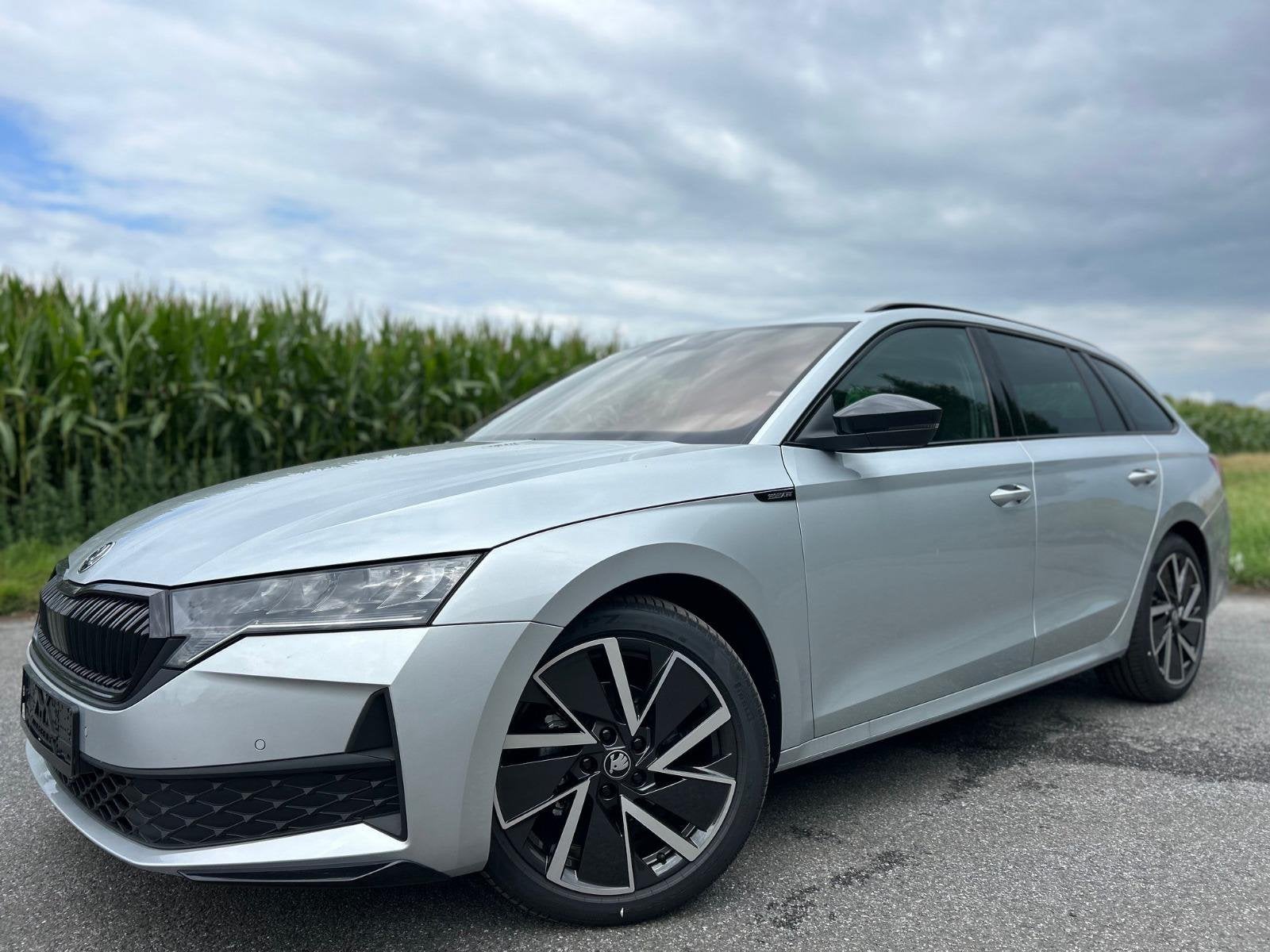 Skoda Octavia Combi 1.5 TSI Sportline DSG Combi, Autos, Argent ou Gris, Achat, Euro 6, Entreprise