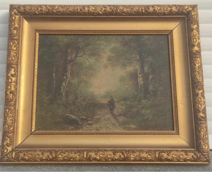 Huile sur panneau signe Paul schouten, Antiquités & Art, Enlèvement ou Envoi, Panneau