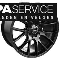 Nieuw 20 inch Tesla Model 3 Matzwart set incl Banden en TPMS, 245 mm, -, -, Banden en Velgen