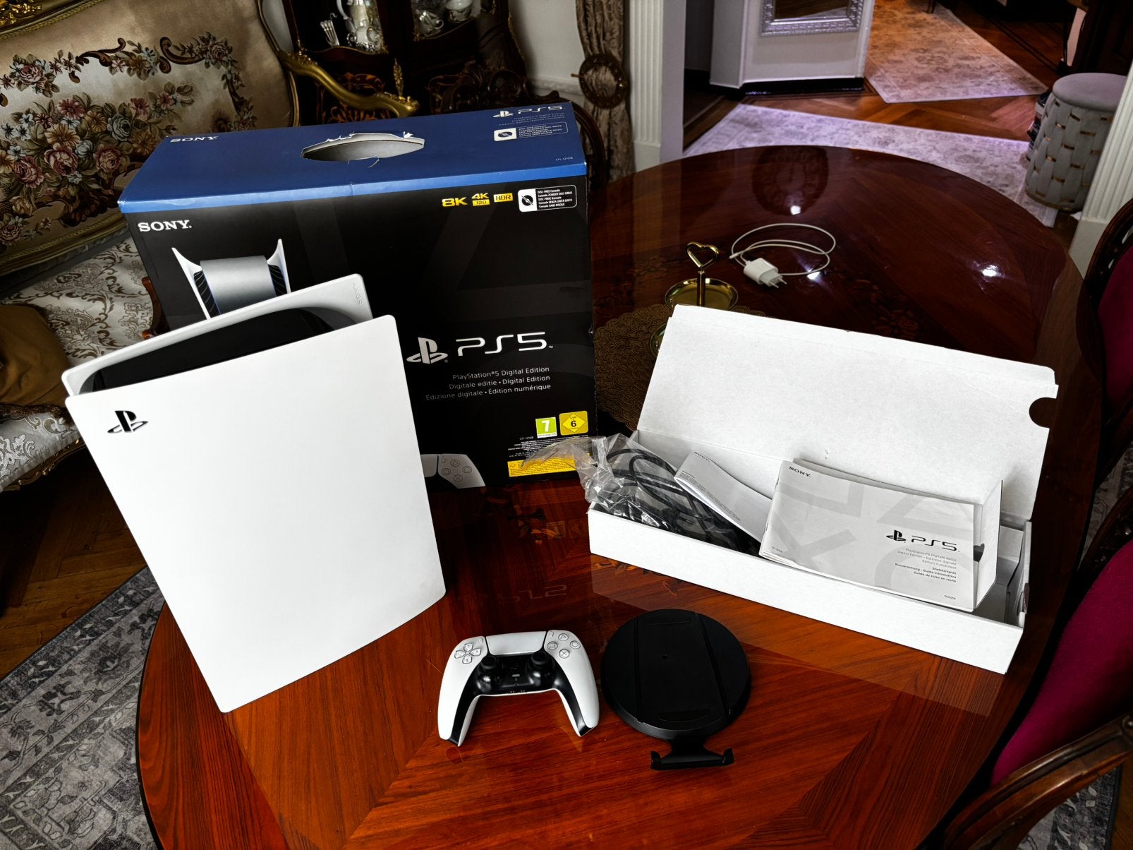Playstation 5 Digital - PS5 digitaal + controller, Games en Spelcomputers, Ophalen, Zo goed als nieuw, Playstation 5