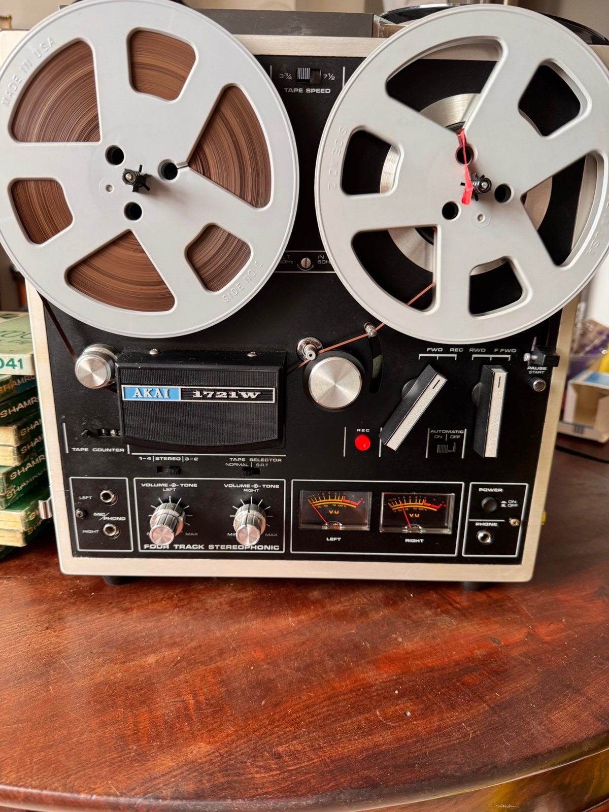 AKAI 1721W -bandrecorder van reel naar real Recode, Ophalen