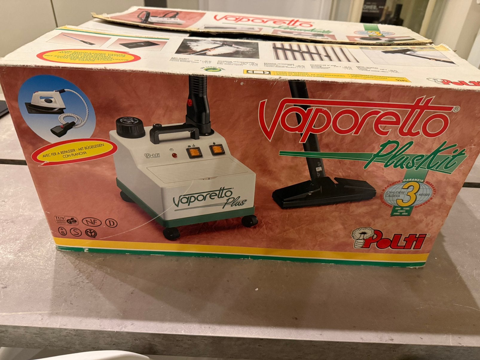 Nettoyeur à vapeur professionnel avec fer à repasser, Electroménager, Enlèvement ou Envoi, Comme neuf, Nettoyeur à vapeur
