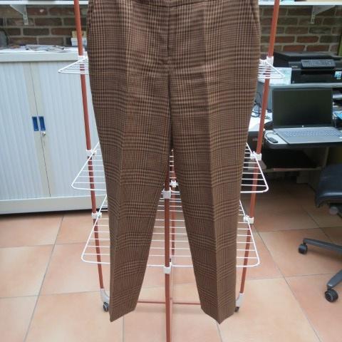 Broek bruin ruit Natan mt 40, Taille 38/40 (M), Enlèvement ou Envoi, Comme neuf, Brun