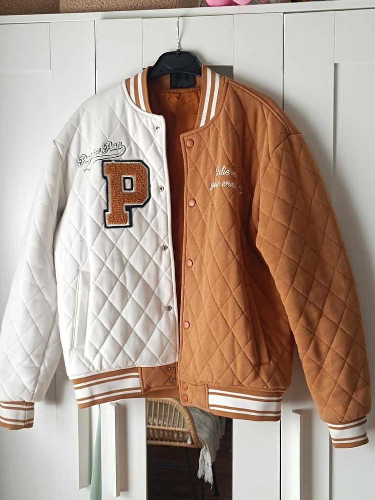Bombers femme, Wit, Zo goed als nieuw, Projet paris, Ophalen