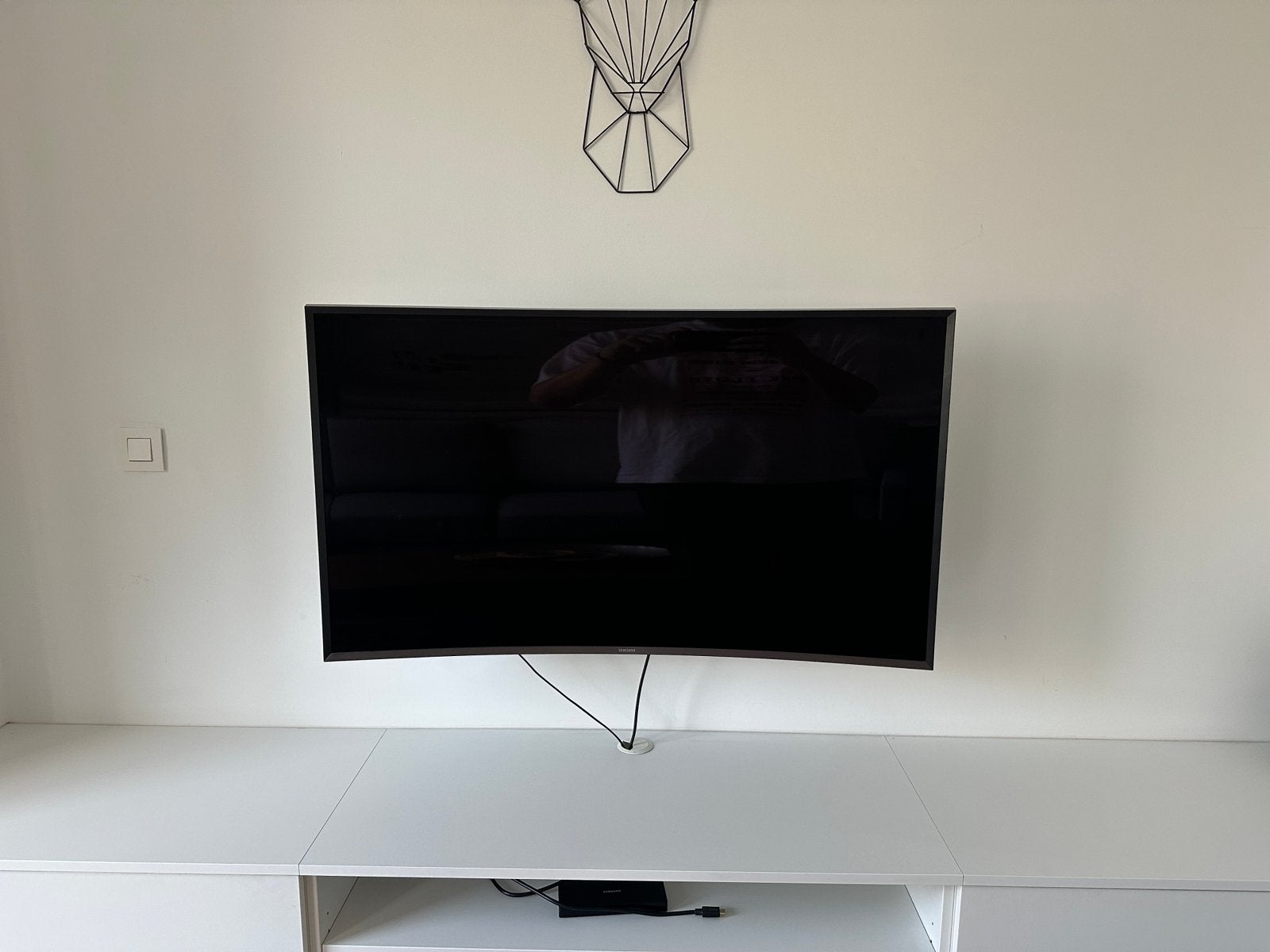 Samsung 48” Curved 4K UHD Smart TV – 121 cm - inc muurbeugel, TV, Hi-fi & Vidéo, Comme neuf, Enlèvement, Samsung, 4k (UHD)