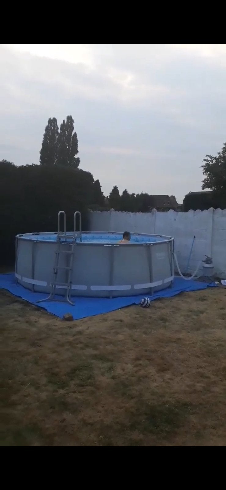 A vendre piscine, Gebruikt, Rond, 300 cm of meer, Ophalen