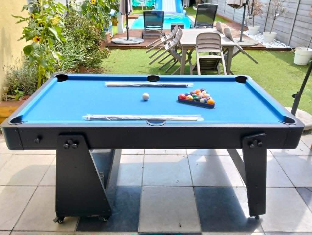 pooltafel - hockeytafel 190x113x81 cm, Ophalen, Gebruikt, Pooltafel
