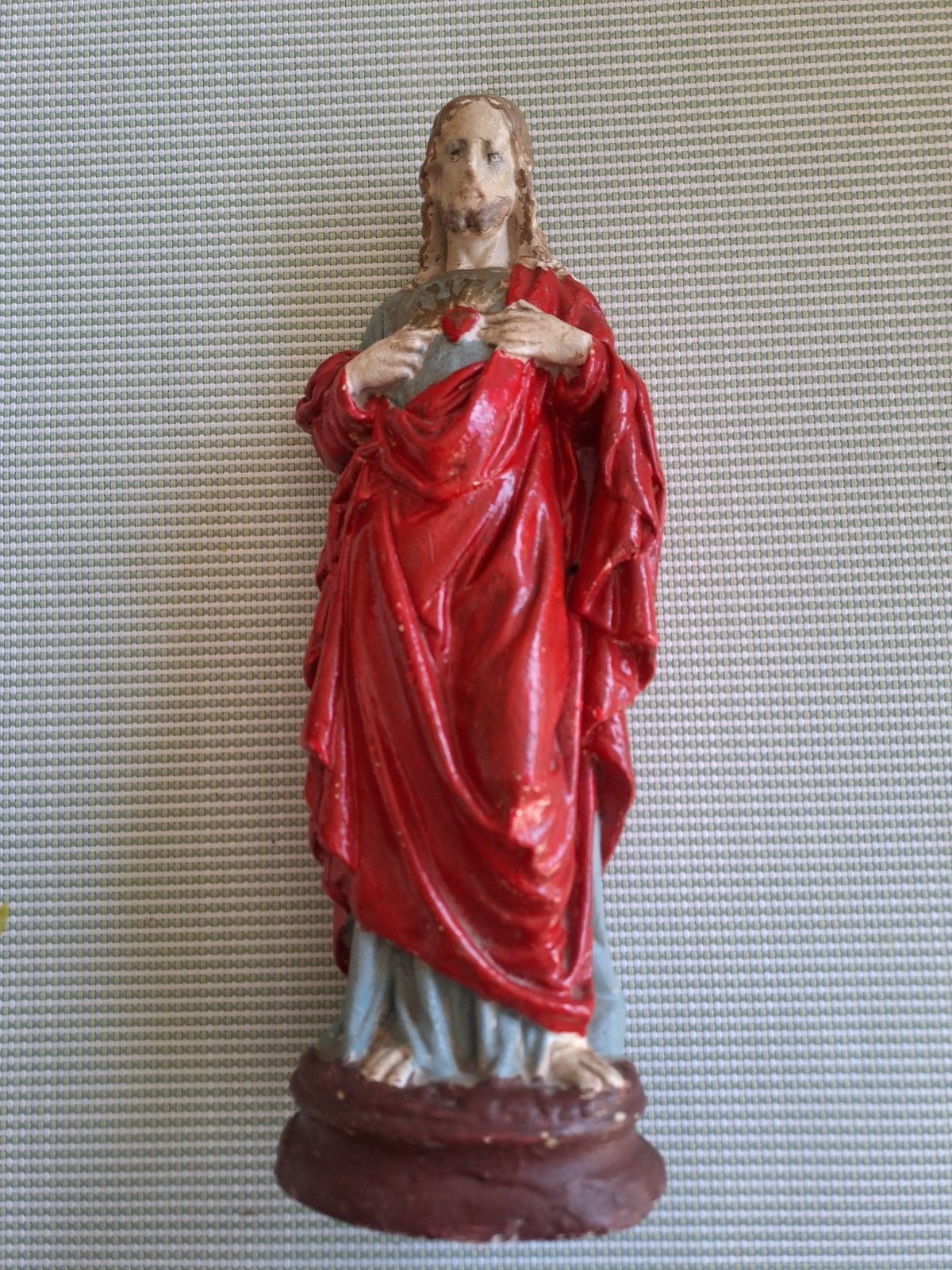 statue du Sacré-Cœur en plâtre de Jésus, Antiquités & Art, Enlèvement ou Envoi