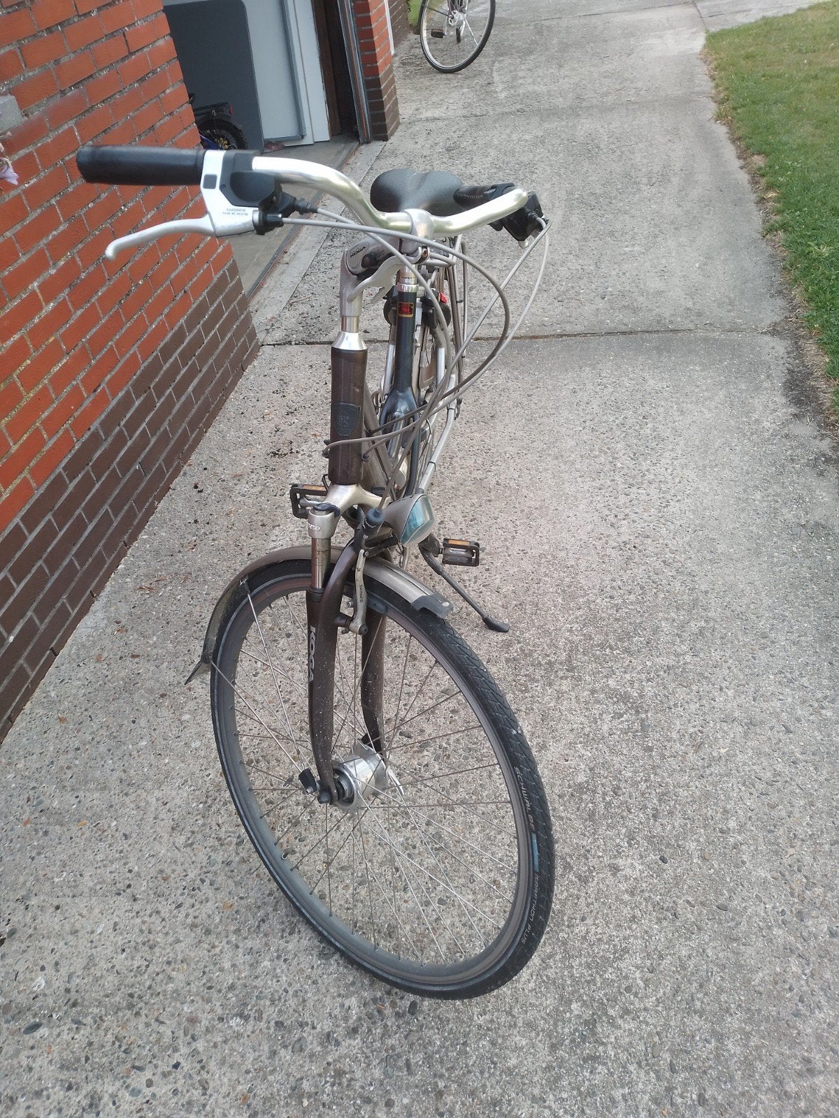 Damesfiets koga, Ophalen