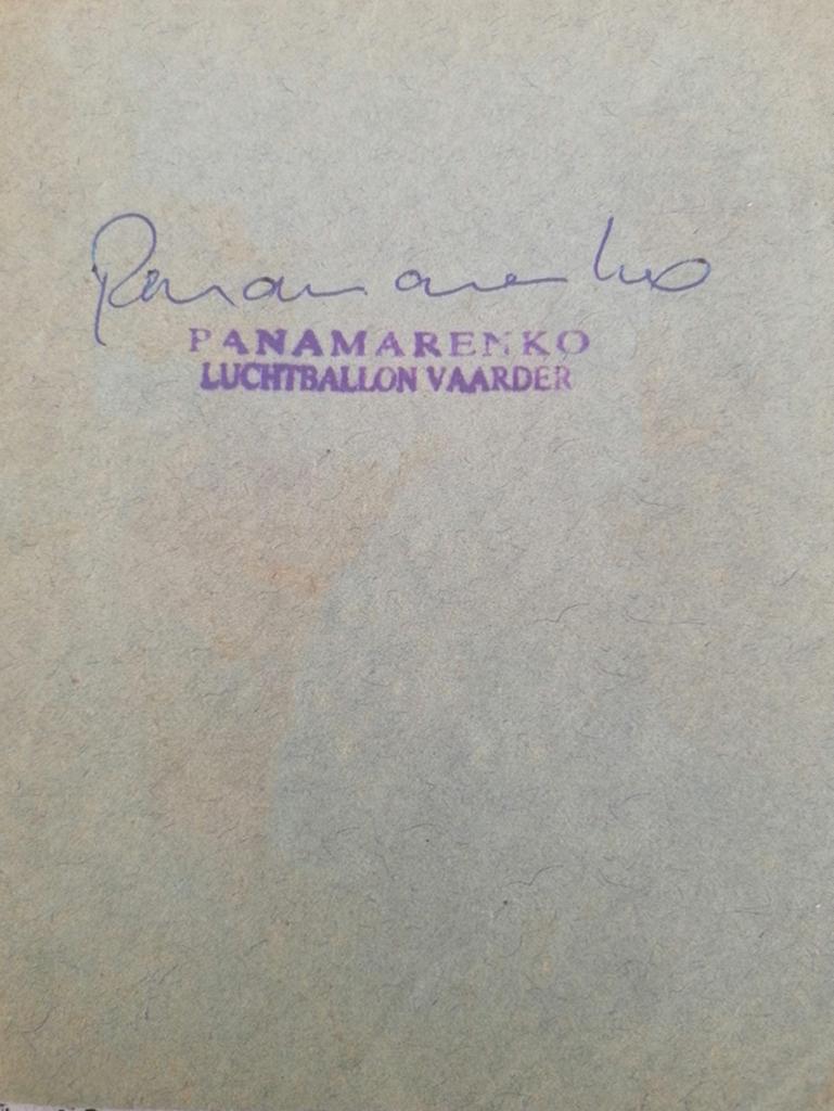 Schriftje Panamarenko, Collections, Collections Autre, Enlèvement