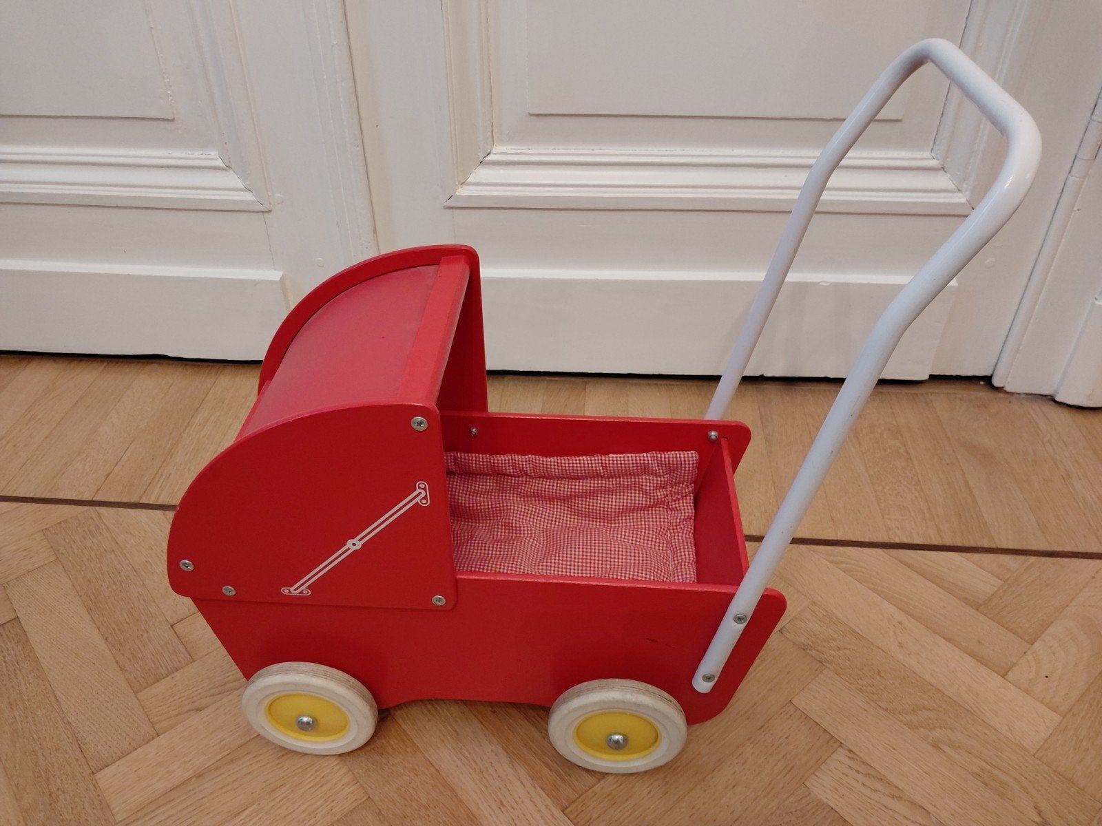Poppenwagen, Ophalen, Gebruikt