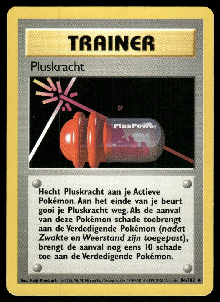 PlusPower 84/102 - Base (NL) (NM), Hobby en Vrije tijd, Verzamelkaartspellen | Pokémon, Gebruikt, Verzenden