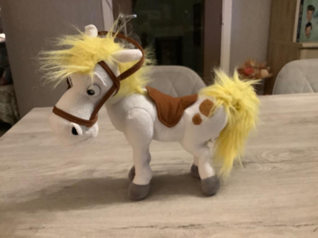 Lucky Luke Jolly Jumper pluche character (26x34 cm), Collections, Personnages de BD, Enlèvement ou Envoi, Super héros, Comme neuf