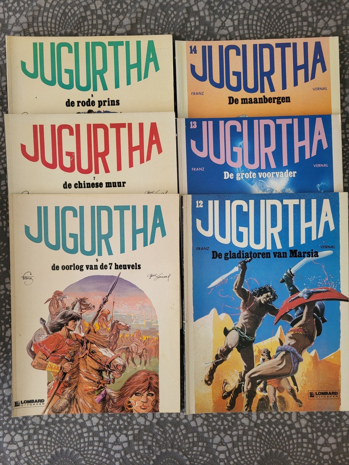 Lot JUGURTHA strips, Enlèvement