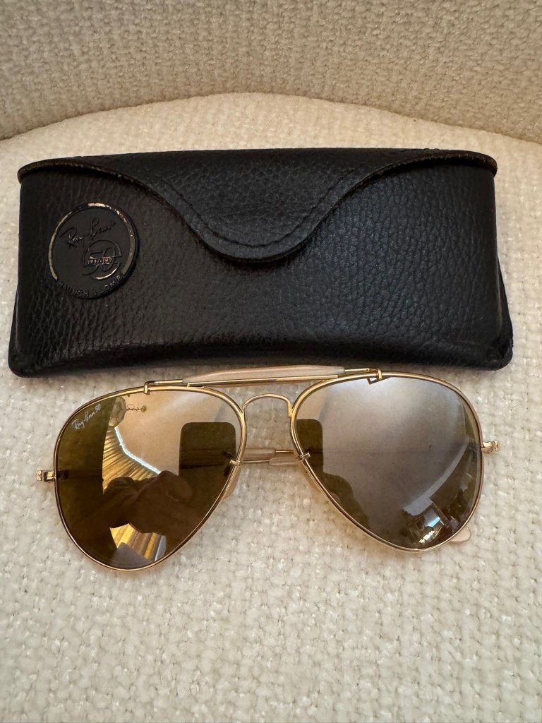 Vintage B&L Ray-Ban RB50 Outdoorsman 58 zonnebril General G2, Zonnebril, Overige kleuren, Ophalen of Verzenden, Zo goed als nieuw