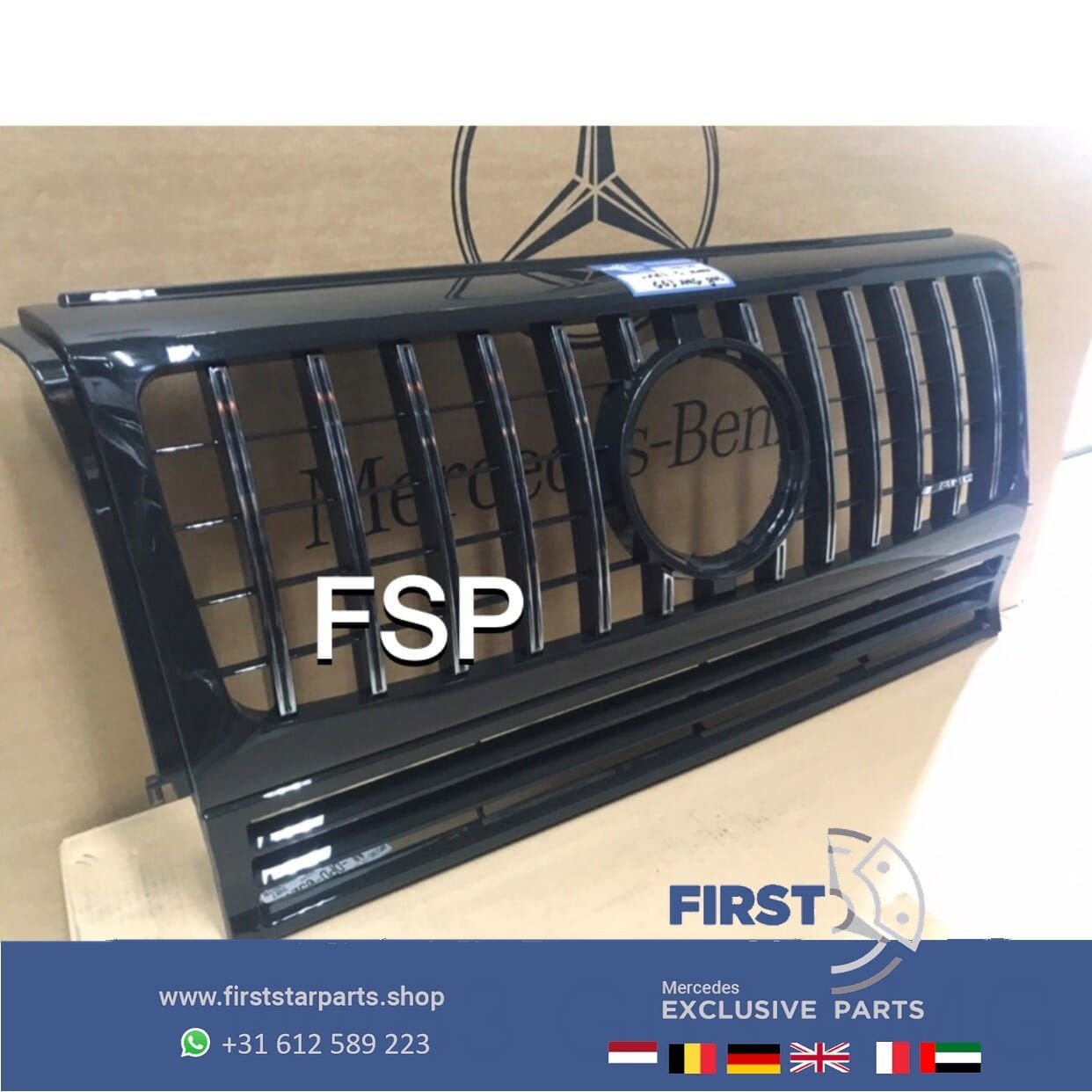 W463 G KLASSE AMG STYLE GRIL CHROOM AMG 63 LINE G WAGON G63, Utilisé, -, -, Enlèvement ou Envoi