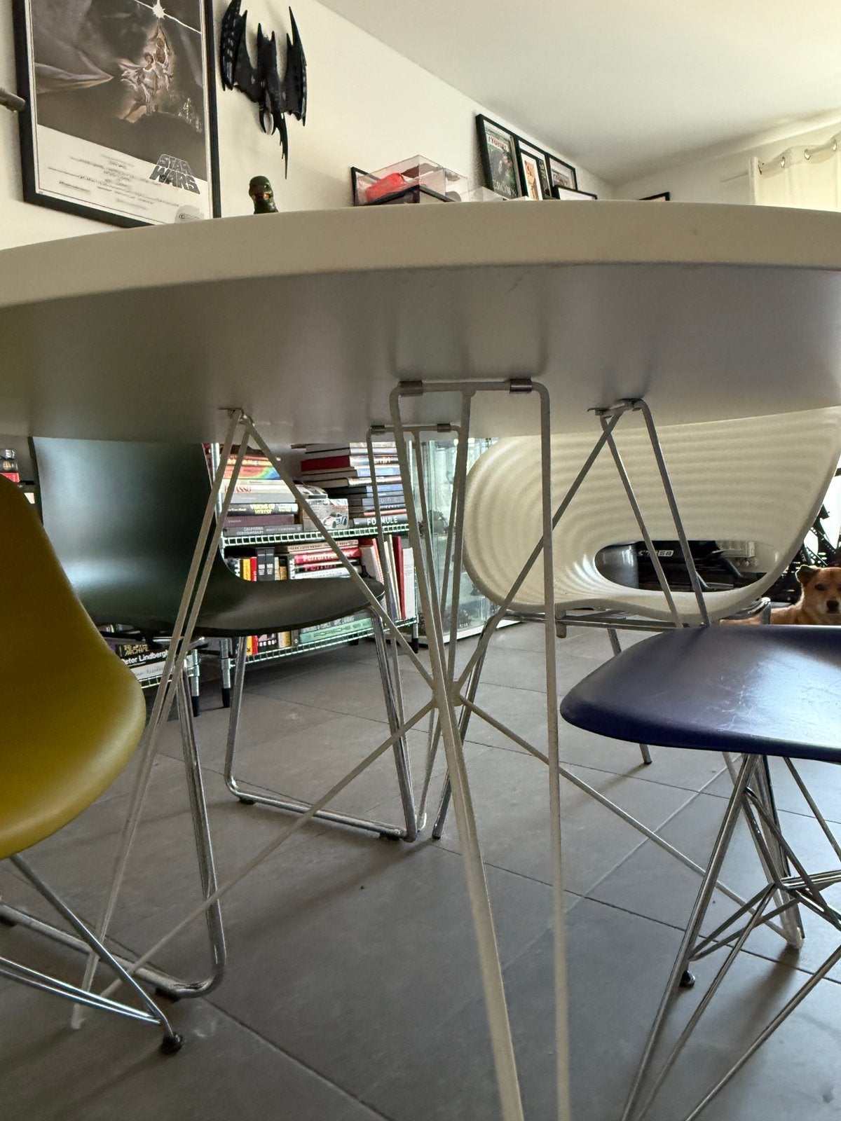Tavolo XZ3 rond tafel wit onderstel - 120cm, Enlèvement, Utilisé