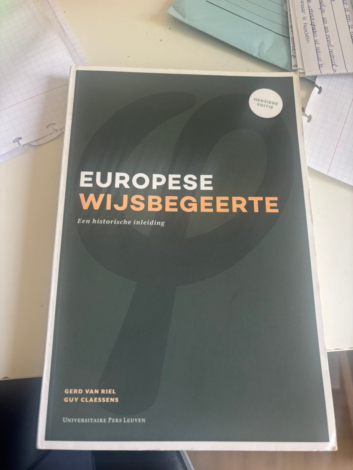 Europese wijsbegeerte, Ophalen of Verzenden, Zo goed als nieuw