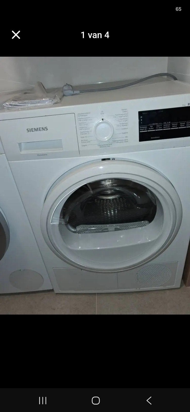 droogkast iq500 Siemens, Ophalen