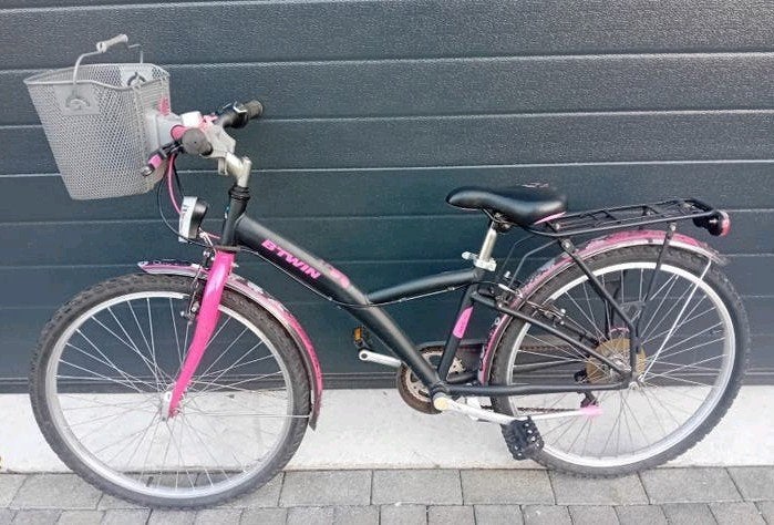 Meisjesfiets MTB Btwin 24inch 6speed Shimano🚴, Fietsen en Brommers, Gebruikt, Velgrem, Ophalen, Overige merken