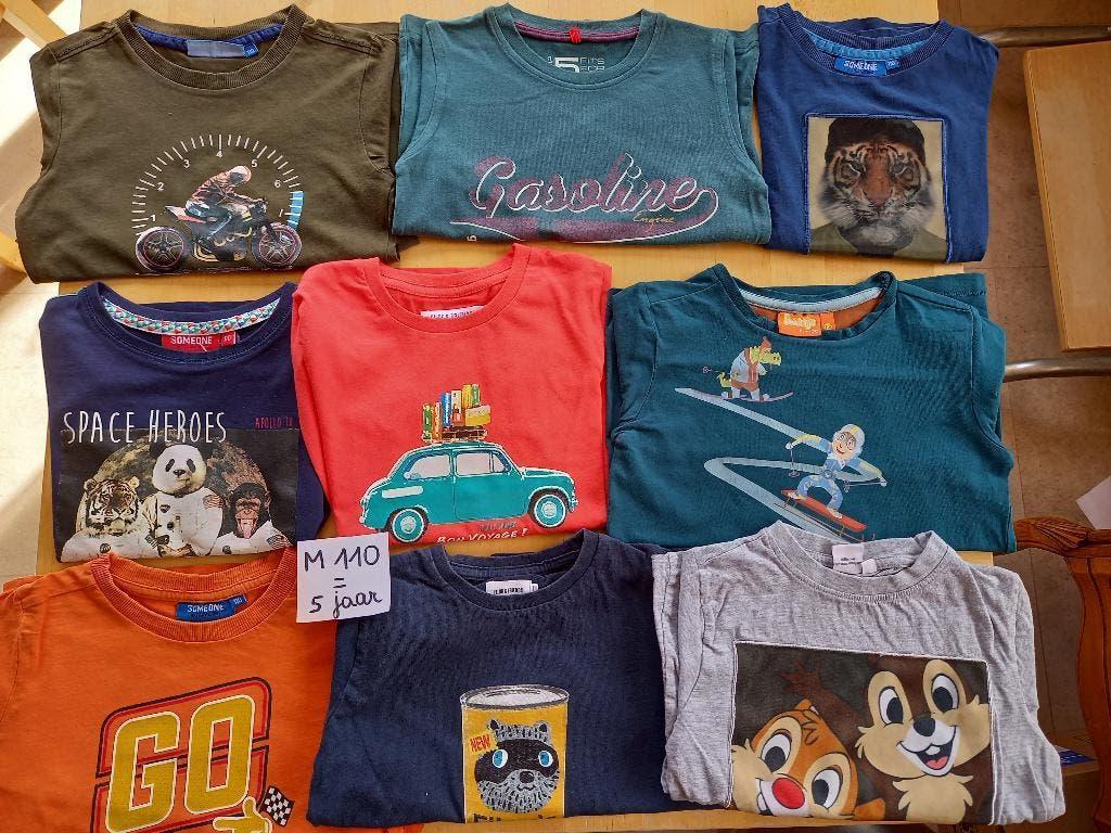 Nieuwstaat pakket longsleeves maat 110/5 jaar jongen, Ophalen of Verzenden, Zo goed als nieuw, Maat 110