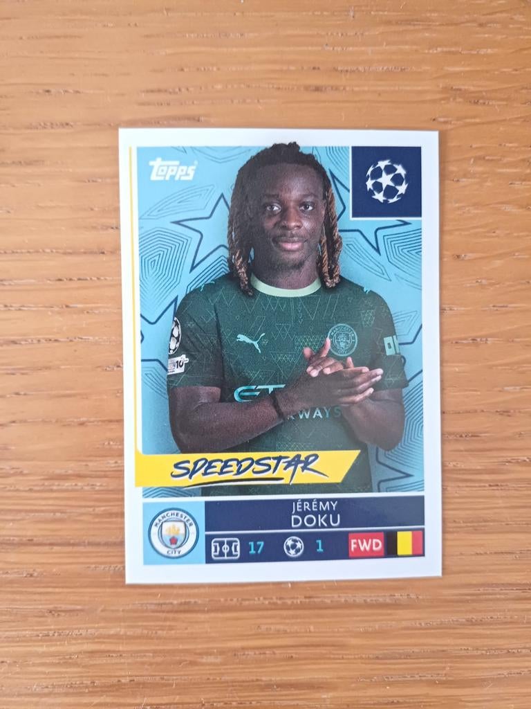 Topps CL 2025-2026 DOKU speedstar (no Panini), Verzenden