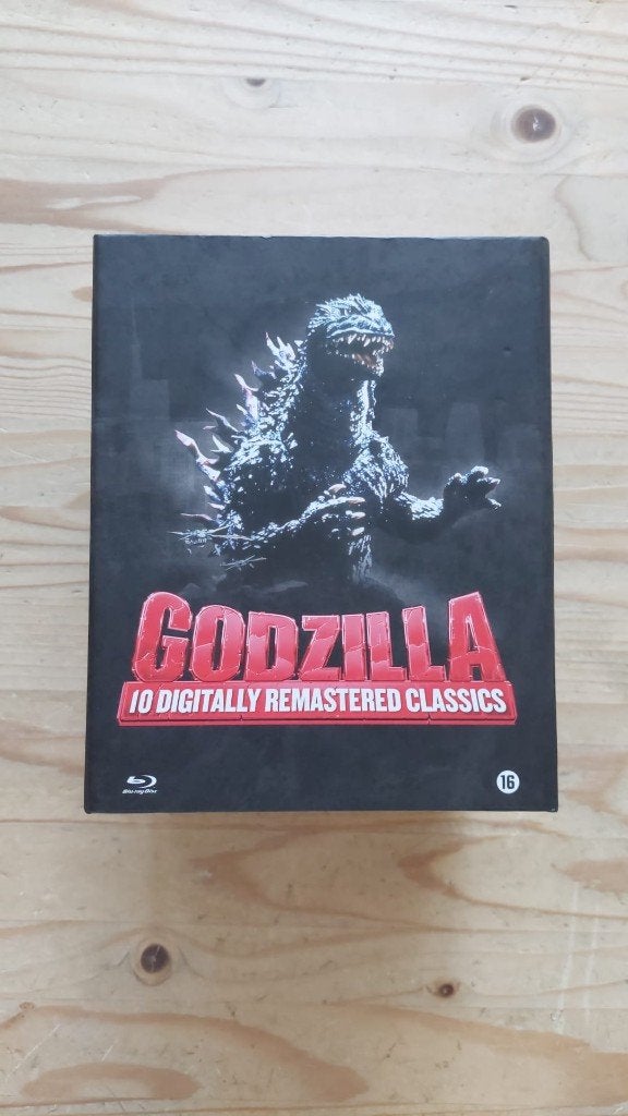 Godzilla–10 Digitally Remastered Classics Blu-ray Box, CD & DVD, Blu-ray, Comme neuf, Classiques, Blu-ray, Audio, Envoi