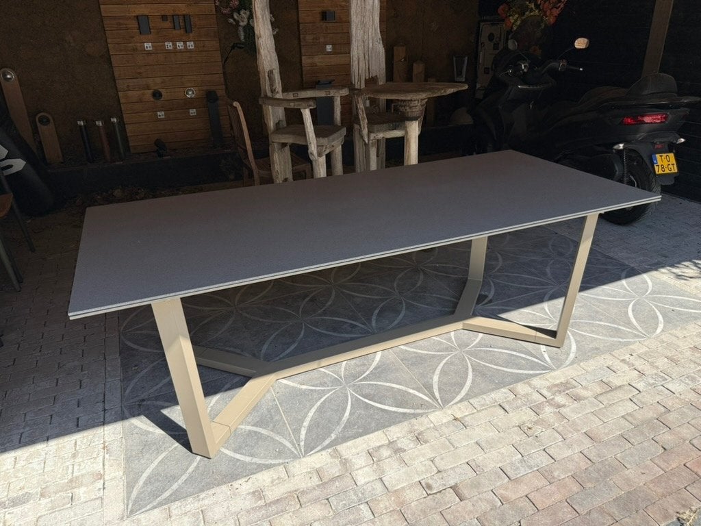 Nieuw 4 Seasons Outdoor - Tuin tafel 220 cm, Jardin & Terrasse, Enlèvement ou Envoi, Neuf, Rectangulaire, Aluminium