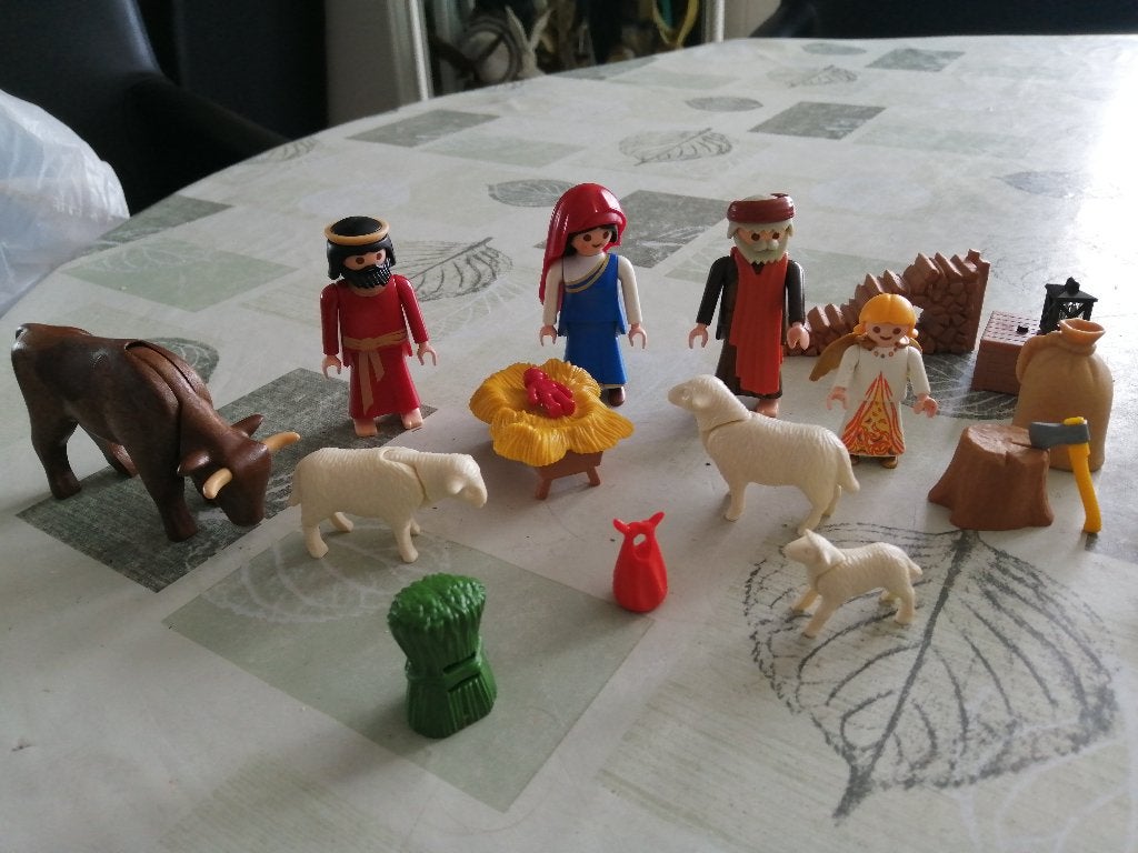 PLAMOBIL kerst figuurtjes, Ophalen of Verzenden, Zo goed als nieuw, Complete set