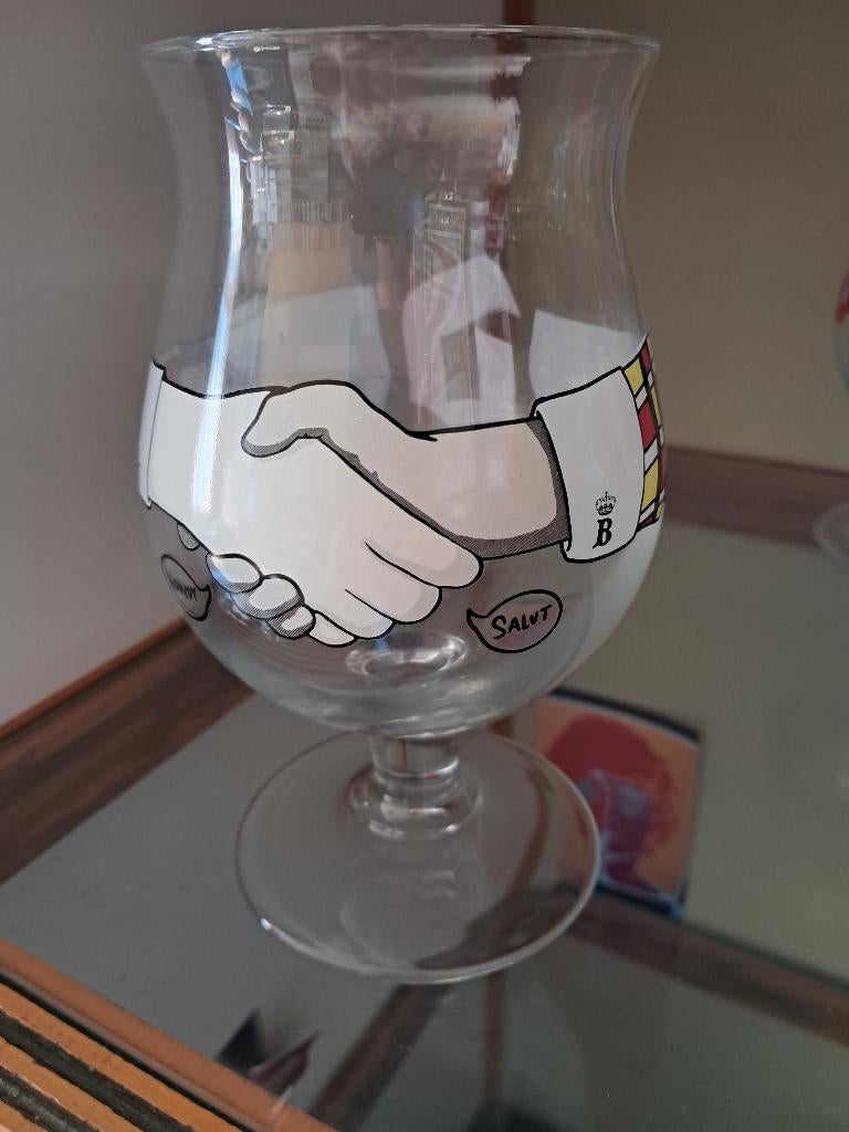 Duvel glas texas, Verzamelen, Ophalen of Verzenden, Zo goed als nieuw