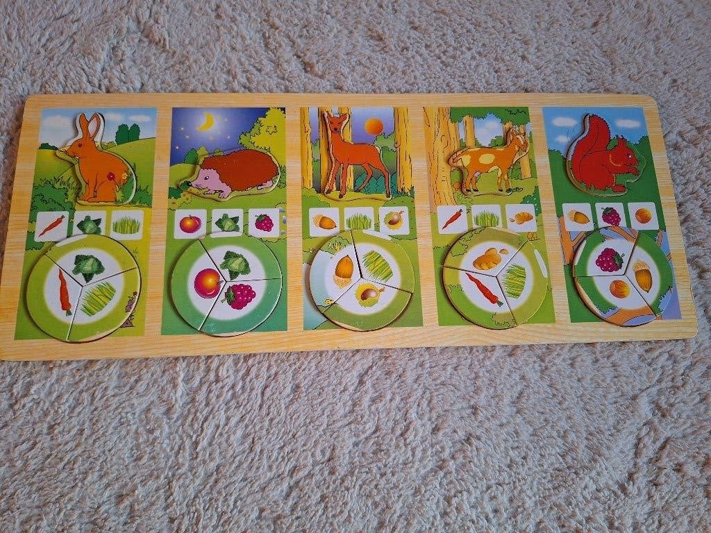 Houten puzzel, Ophalen, 2 tot 4 jaar, 10 tot 50 stukjes, Zo goed als nieuw